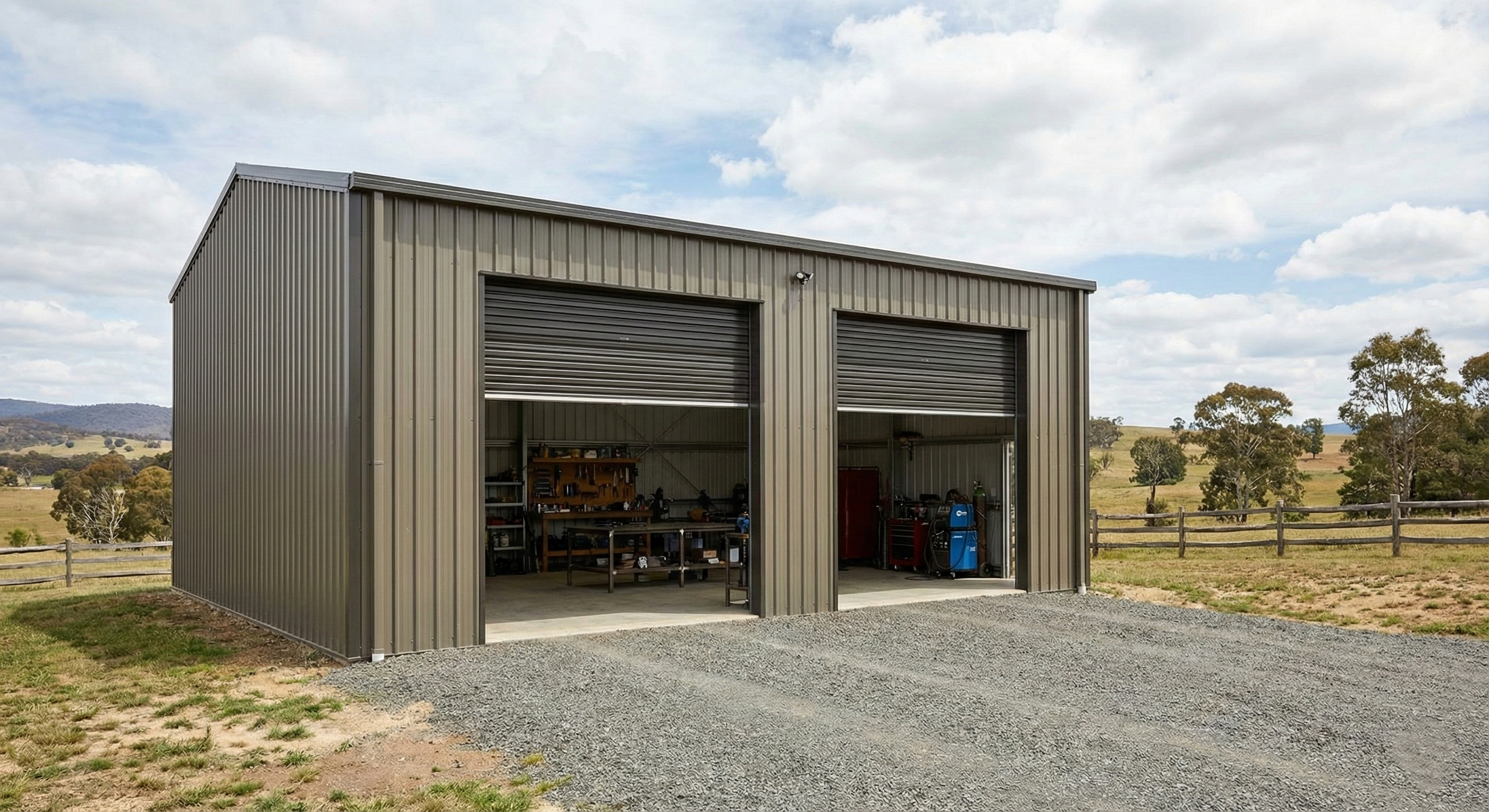 Steel Garage Workshop